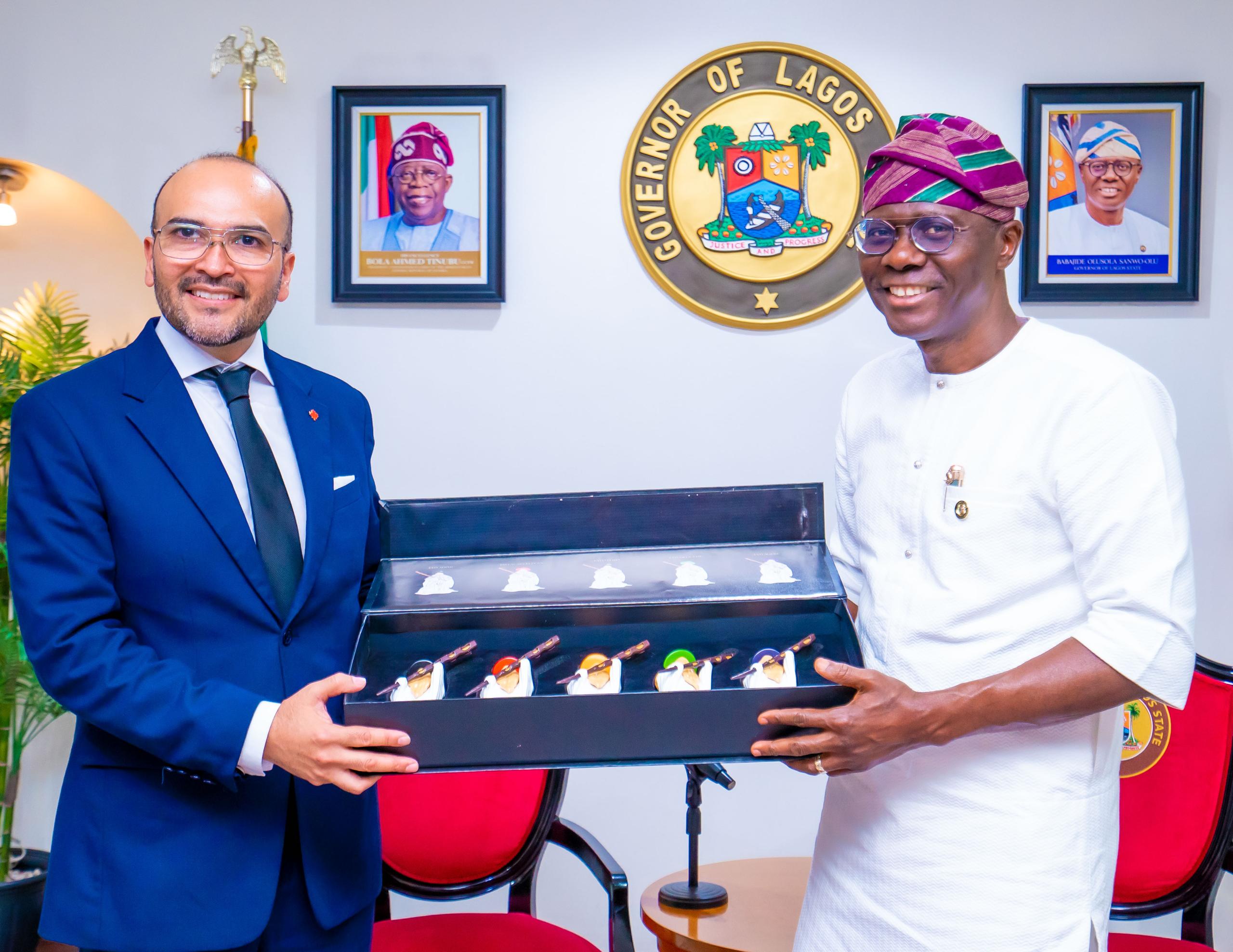 Carlos Rojas in a formal setting, representing Canada abroad.